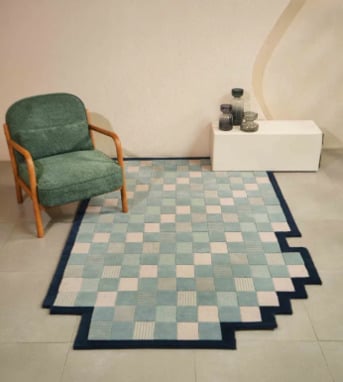Lucknow, Furniture, INR 48600,  Pixel Cloud Hand Tufted Rug