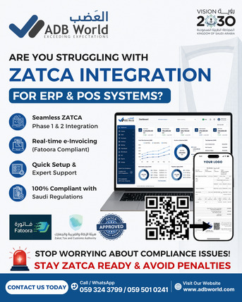 Dammam, ERP, Stay 100% ZATCA Compliant With Our ERP & POS Integration