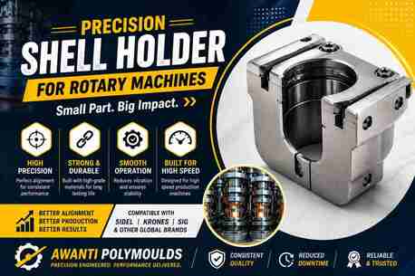 Pune, Business, Shell Holder For Rotary Blow Moulding Machines | Precision PET Mould Component India