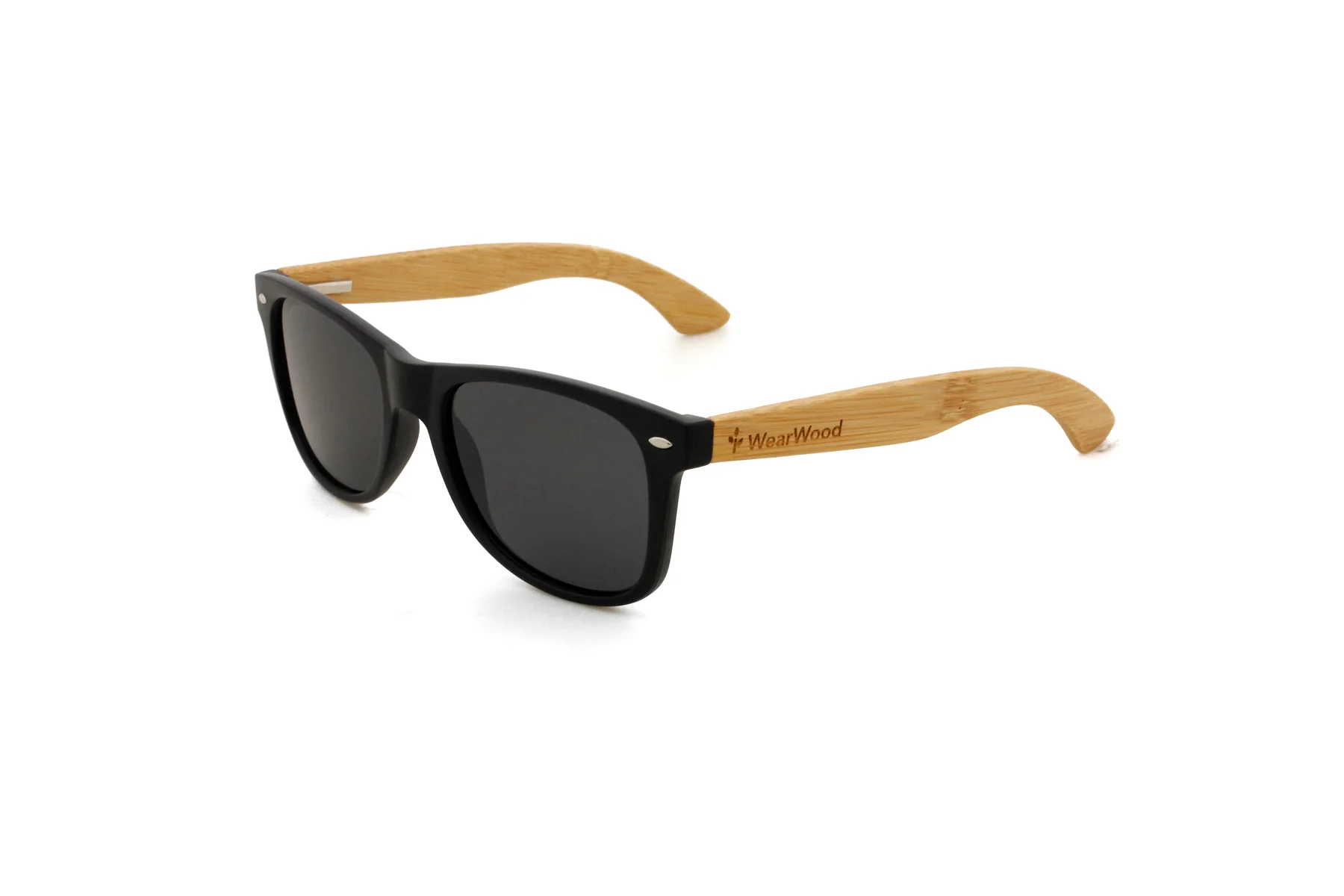 Los Angeles, Free Items, USD 035,  Classic Black Bamboo Sunglasses