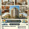 SAR 46000/year,  3 BR,  2 Bhk Flat ,near Jawazath Metro Station ,near Lulu