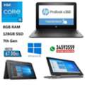BHD 67,  HP Core I5 7th Gen 2 In 1 Touch Laptop + Tablet With Box 8GB RAM + SSD M.2 128GB Ready
