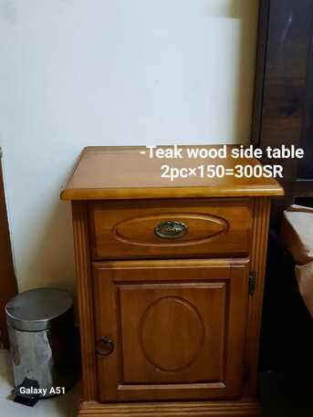 Dammam, Household Items, SAR 50,  House Hold Items Teak Wood King Size Cot,almirah,side Table,dining Table Etc