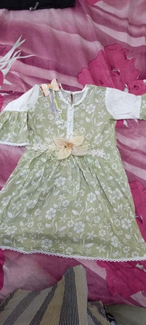 Jubail, Clothing & Accessories, SAR 30,  ✨ Hand-Stitched Lawn Baby Outfit + FREE Hair Clip (2&ndash;3 Years) ✨