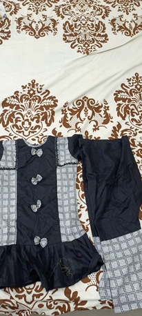 Jubail, Clothing & Accessories, SAR 30,  ✨ Hand-Stitched Lawn Baby Outfit + FREE Hair Clip (2&ndash;3 Years) ✨