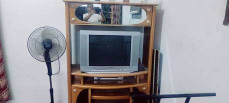 Al Malaz, Furniture, SAR 200,  Wooden TV Stand - IKEA And SONY BRAVIO-FREE