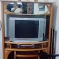 SAR 200,  Wooden TV Stand - IKEA And SONY BRAVIO-FREE