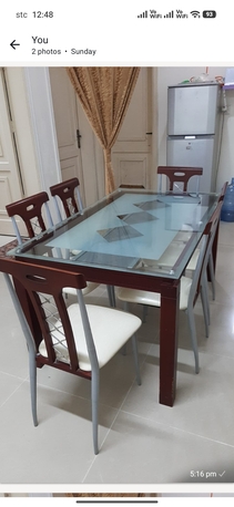 Al Aziziyah, Furniture, SAR 350,  Dining Table With 6 Chairs
