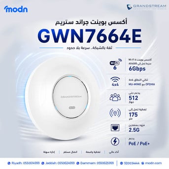 Al Muruj, Items Wanted, أكسس بوينت جراند ستريم GWN7664E &ndash; أداء فائق لشبكات 