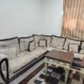 SAR 300,  Clean L-Shaped Majlis Sofa With Matching Tables & Rug