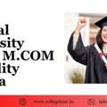 Manipal University Online M.com Eligibility Criteria