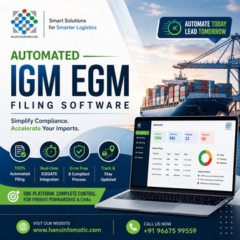 New Delhi, Logistics, The Smartest Way To Automate IGM & EGM Filing And Eliminate Compliance Stress