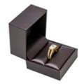 USD 4,  : Elegant Purple Leatherette Ring Box &ndash; Perfect For Jewelry Display