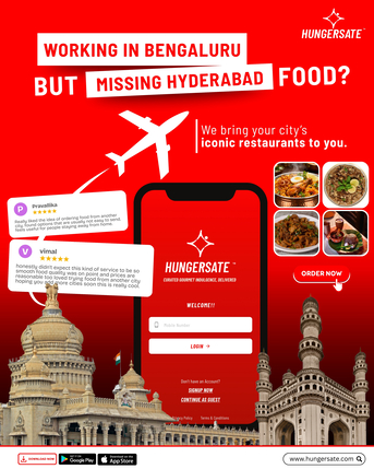 Hyderabad, Food Delivery, Schedule Elite Dining Via Hungersate Intercity Food Delivery App