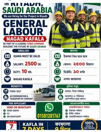 Riyadh, Jobs, Warehouse Worker Kafala
