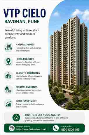 Pune, Apts/Flats Wanted, VTP Cielo Bavdhan | Modern Living Apartments In Pune