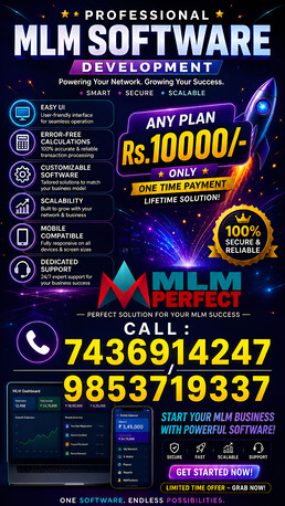 Bhubaneswar, Software Development, ANY MLM SOFTWARE PLAN &ndash; JUST ₹10,000/- ONLY!