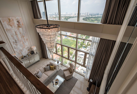Ho Chi Minh City, Sublets, USD 6000/month,  4 BR,  325 Sq. Meter,  4 BR PENTHOUSE - THE VISTA AN PHU - DIRECT RIVER VIEW