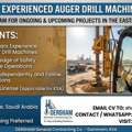 📌 Hiring: Auger Drill Machine Operator &ndash; KSA