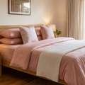 INR 1499,  Pink Bedsheet Online India Soft Cotton & Elegant Design | TheIndiGlobal