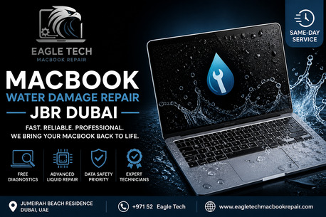 Dubai, Computer, MacBook Water Damage Repair JBR Dubai | Same-Day Liquid Repair Experts