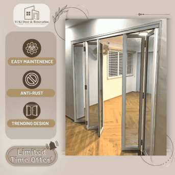 Singapore, Household Items, Modern Bifold Door Singapore Solutions For Stylish Homes