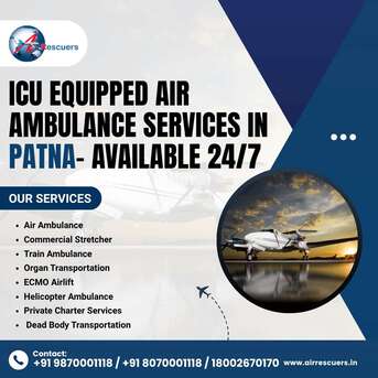 Mumbai, Health, ICU Equipped Air Ambulance Services In Patna&ndash; Available 24/7