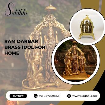 New Delhi, Appliances, INR 23700,  Buy Ram Darbar Brass Idol For Home | Siddhhi Arts