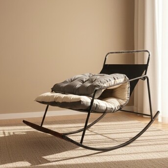 Mumbai, Furniture, INR 15500,  Comfy Swaying Recliner With Foot Massager &ndash; Adjustable Rocking Chair For Home