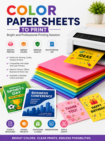 Mumbai, Legal, Color Paper Sheets To Print: Bright And Professional Printing Solution