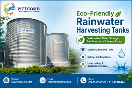 New Delhi, Industrial Machinery, Eco-Friendly Rainwater Harvesting Tanks | Wetcomb