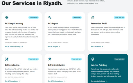 Riyadh, Cleaning, AC Not Cooling? Need Deep Cleaning? Wall Paint Looking Dull? Small Home Repairs Piling Up?