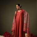 INR 1902,  Buy Women's Pink Cotton Kurta Set With Printed Chanderi Dupatta Online