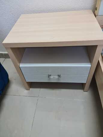 Dammam, Furniture, SAR 450,  Stylish Single Bed With Side 2 Matching Night Stand
