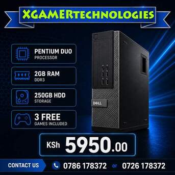 Nairobi, Electronics, KES 5950,  Refreshed Pentium Dual Core 2GB RAM Dell Desktop