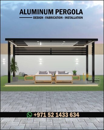 Dubai, Farm & Garden, AED 1000,  Retractable Shades Pergola And Motorized System Aluminum Pergola Uae.