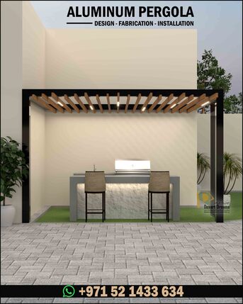 Dubai, Farm & Garden, AED 1000,  Retractable Shades Pergola And Motorized System Aluminum Pergola Uae.