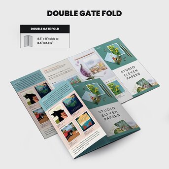 Los Angeles, Printing, Order  Double Gate Fold Brochure  Printing  From PrintMagic