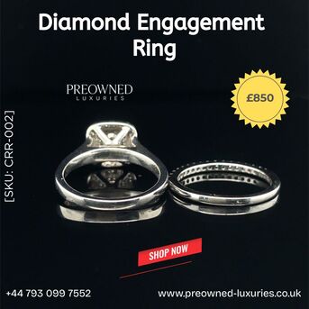 London, Jewelry, GBP 850,  Buy Elegant Diamond Ring Pre-Owned Best Value UK