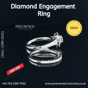 London, Jewelry, GBP 850,  Buy Elegant Diamond Ring Pre-Owned Best Value UK