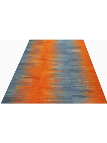 Dallas, Furniture, USD 1800,  8x12 Orange Blue Persian Kilim Rug In Dallas TX
