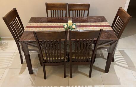 Jeddah, Furniture, SAR 550,  6 Seater Dinning Table With Chairs Bought From Home Centre