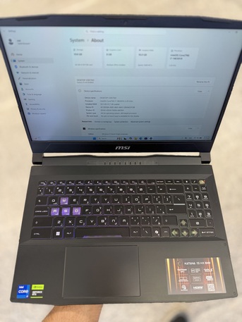 Riyadh, Computers, SAR 4100,  Msi Katana 15HX Core I7 14th Gen 16GB 1TB RTX 5050 8GB