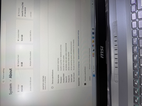 Riyadh, Computers, SAR 4100,  Msi Katana 15HX Core I7 14th Gen 16GB 1TB RTX 5050 8GB