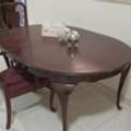 SAR 550,  USA Made Wooden Dining Table With Extension Top & 8 Chairs