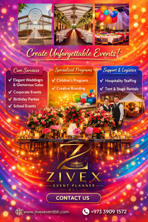 Isa Town, Event Planning, Zivex Event Planner. Create Unforgettable Events