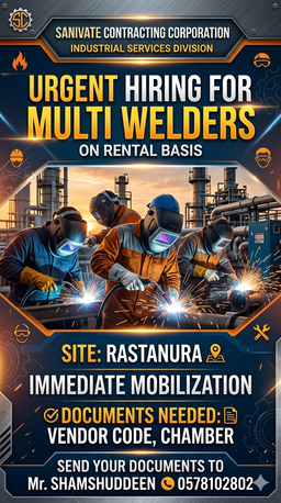 Jubail, Jobs, Multy Welders