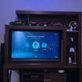 SAR 350,  TV + Wooden Entertainment Unit (SAR 350)