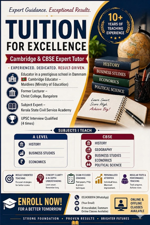 Dammam, Education, Tuition Available For Cambridge A Level ,CBSE And Other Syllabus