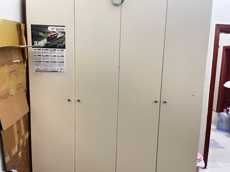 Al Wizarat, Furniture, SAR 350,  4-Door Wood  Almirah For Sale  Goo Condition